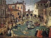 BELLINI, Gentile Miracle of the True Cross painting